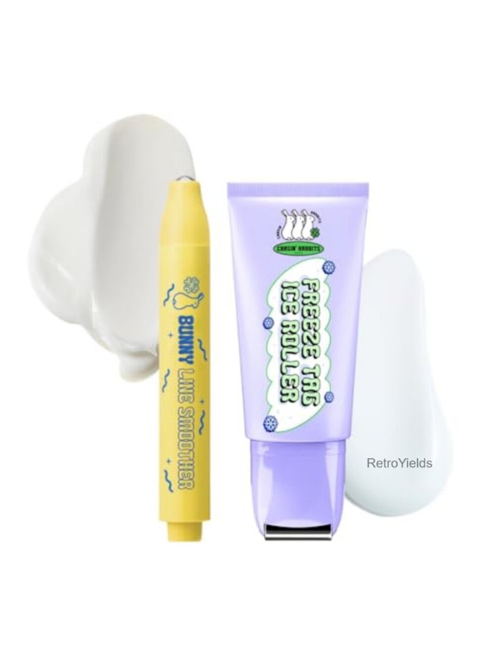 2-Piece Cooling Eye & Face Roller Set Stainless Steel Vegan Skincare